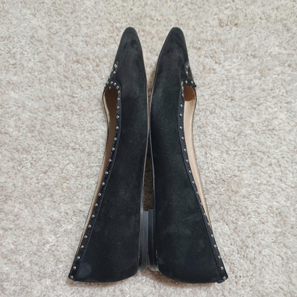 SAM EDELMAN 'Rini' Studded Suede Pointed Toe Flats - Picture 4 of 7